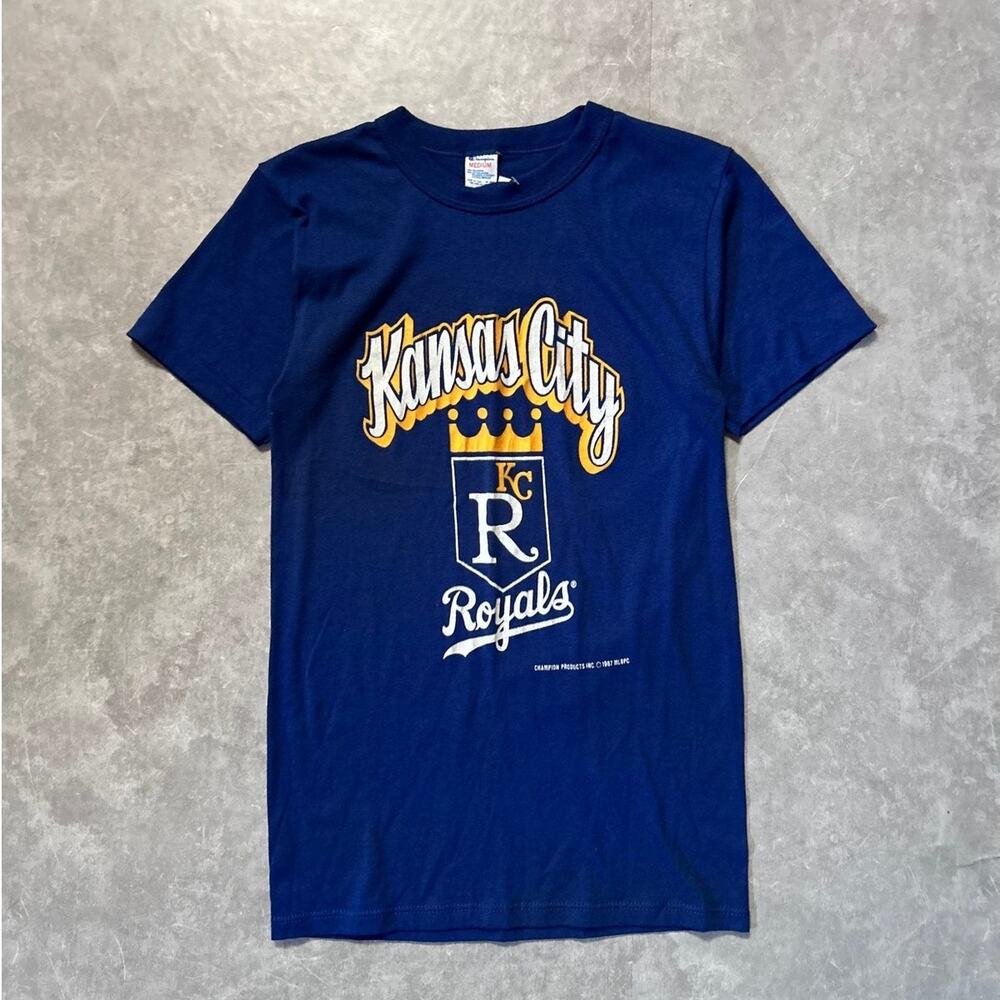 1987 Vintage Kansas City Royals Blue T Shirt -M